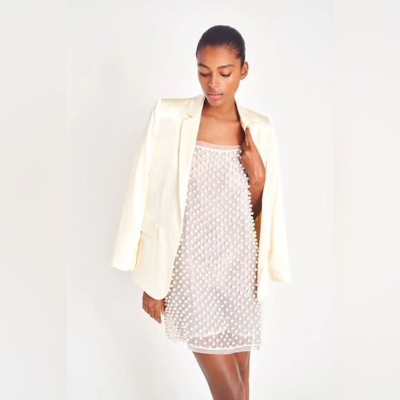 LoveShackFancy Kayana Pearl Mini Dress - Picture 2 of 6